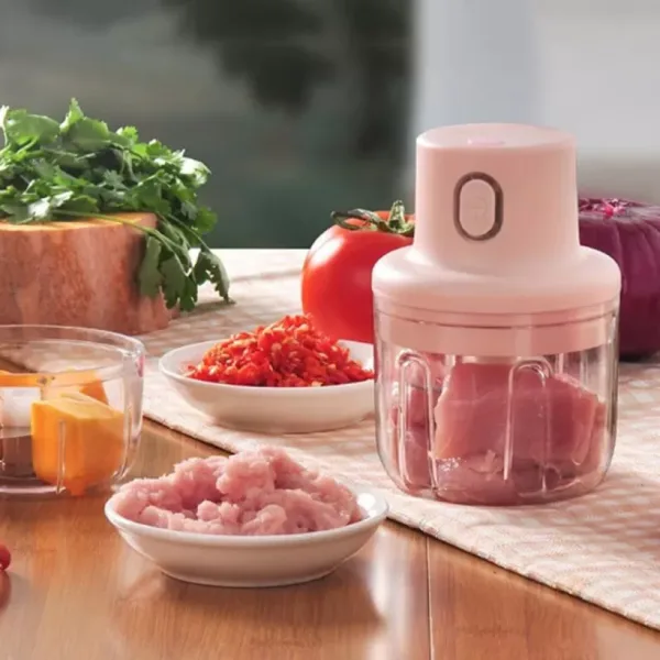 Usb Rechargeable Mini Grinder Food Chopper - Image 4