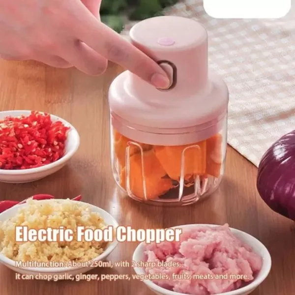 Usb Rechargeable Mini Grinder Food Chopper - Image 3