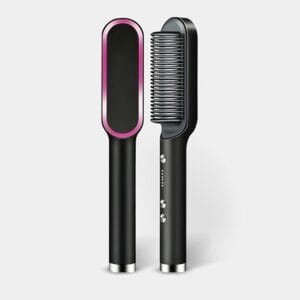 HQT-909B hair straightener, ceramic straightening brush, electric hair brush, anti-scald hair tool, PTC heating comb