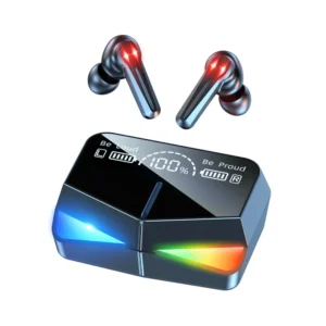 M28 TWS earbuds, Bluetooth 5.1 wireless earbuds, LED display earbuds, touch control earphones, noise-cancelling earbuds, waterproof wireless earphones