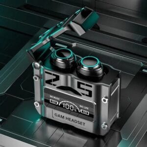 M25 TWS earbuds, Bluetooth 5.3 earphones, noise-canceling wireless earbuds, touch control headphones, waterproof stereo headset, LED display earbuds