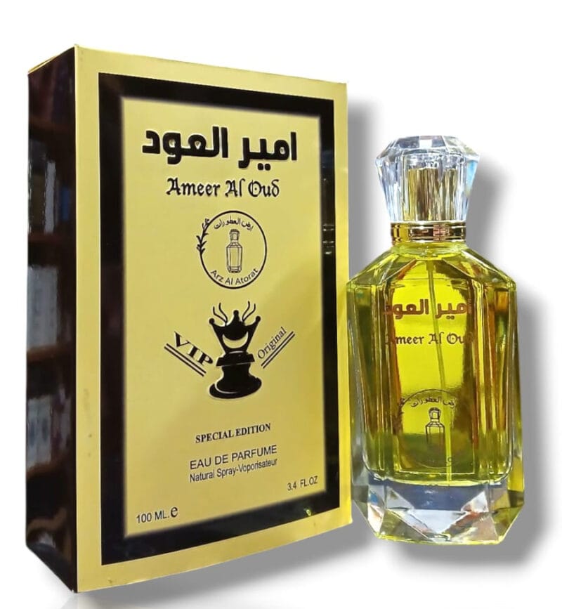Ameer Al Oud perfume, Arz Al Atorat fragrance, unisex Eau de Parfum, 100ml oud perfume, long-lasting oriental scent, luxury Arabic perfume, Pakistani perfume brand