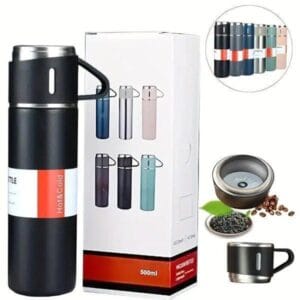 250ml insulated water bottle, mini stainless steel thermos, vacuum flask 250ml, portable hot cold drink bottle, leak-proof travel mug