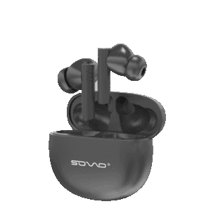 SOVO Orion-V SBT-915, wireless earbuds, super bass AirPods, Bluetooth 5.3 earbuds, IPX4 water-resistant earbuds, 6-8 hours playtime, auto-connect earbuds