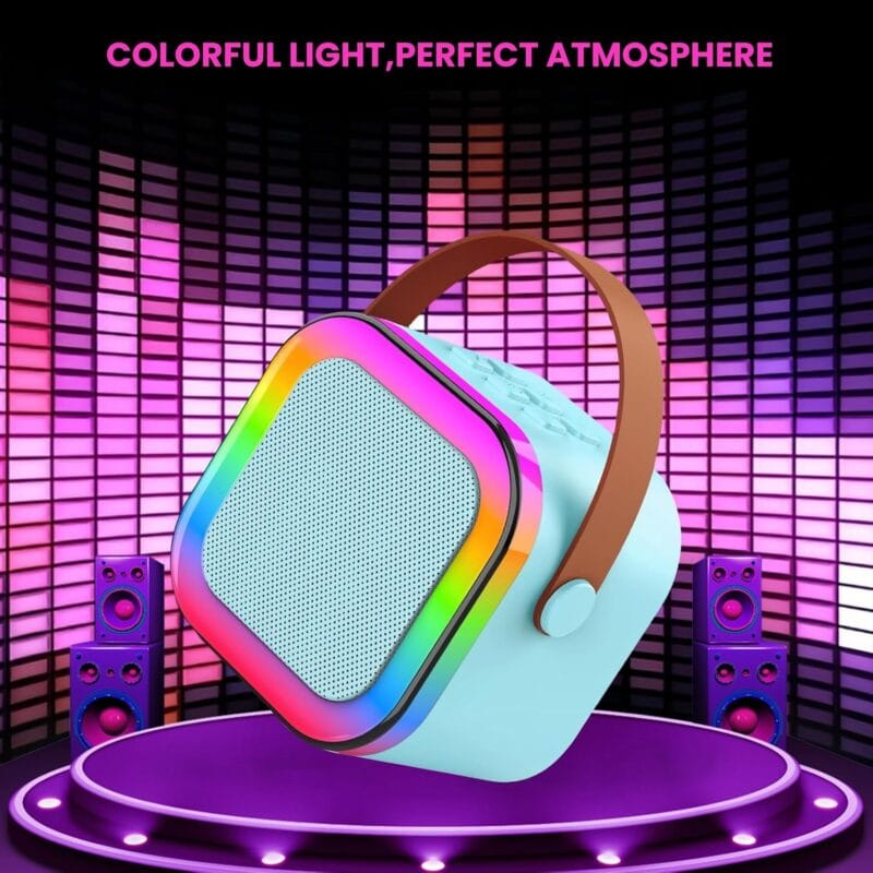 Portable Bluetooth Karaoke Speaker With Rgb Lights - Image 3