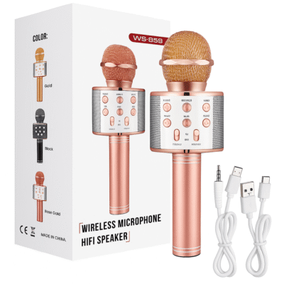 WS-858 Bluetooth Karaoke Mic | HiFi Speaker | ValueShop