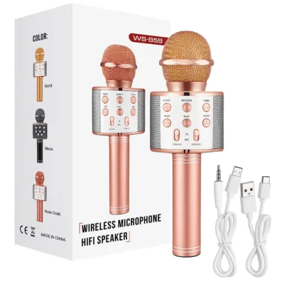 WS-858 Bluetooth Karaoke Mic | HiFi Speaker | ValueShop