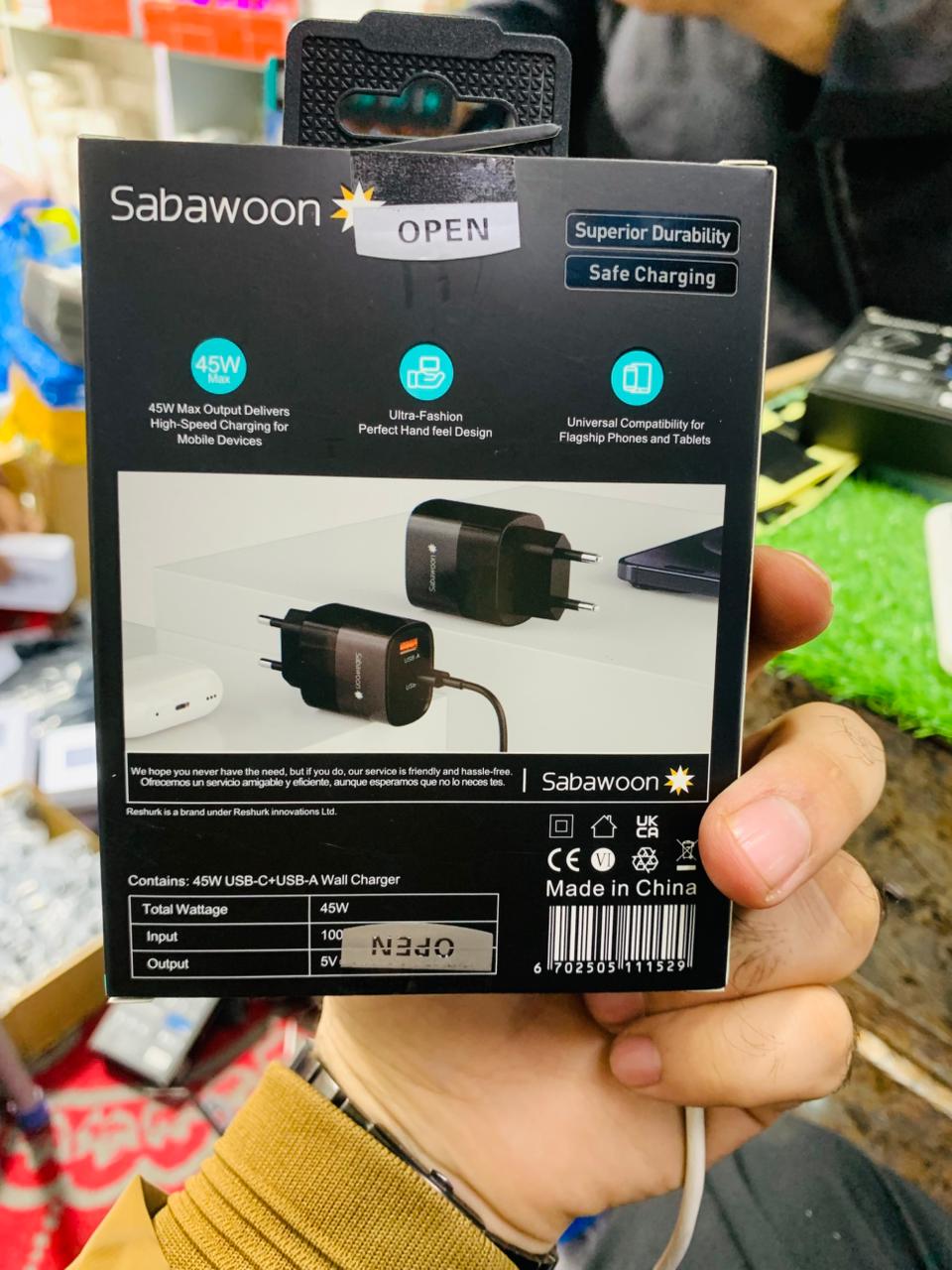 Sabawoon S111 Original 45W Max Adapter - Image 3