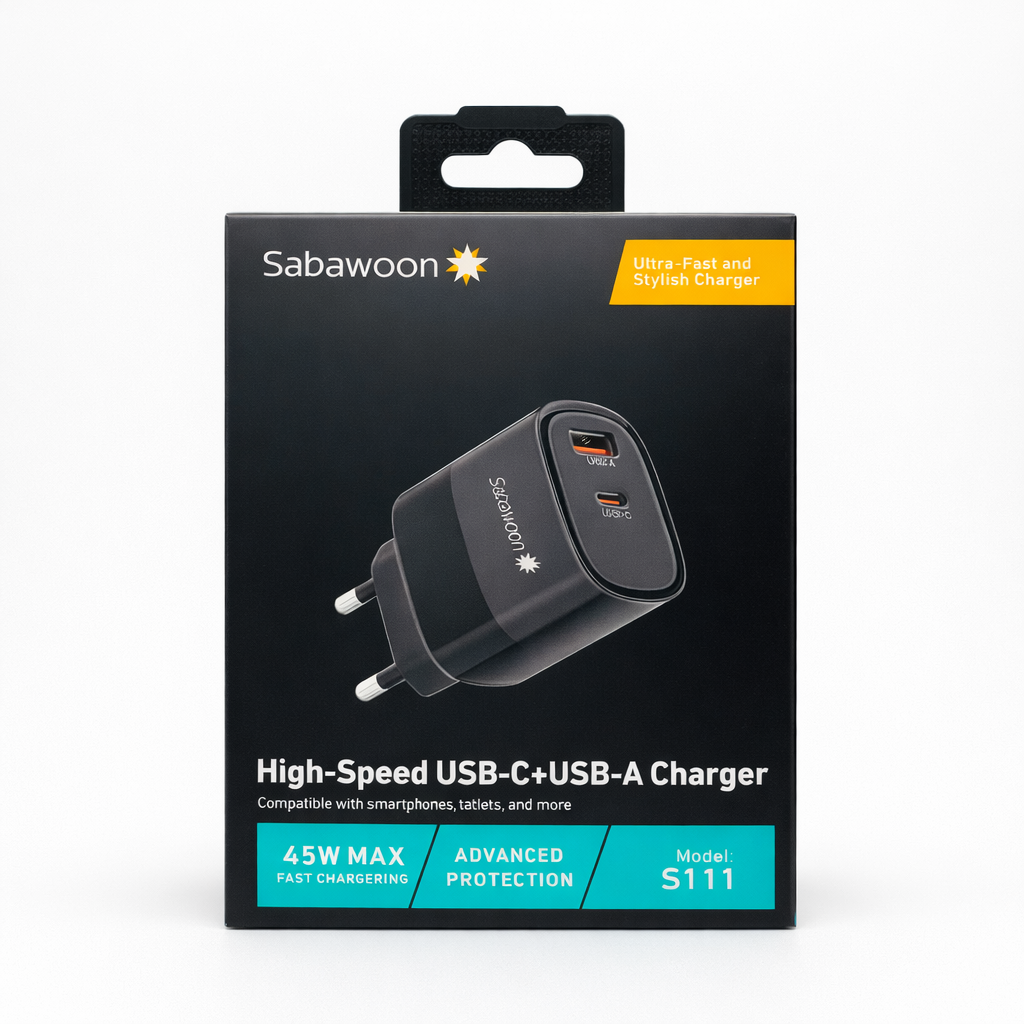 Sabawoon S111 Original 45W Max Adapter - Image 4