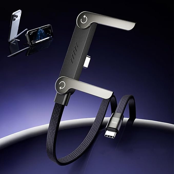 240W Type-C Fast Charging Cable with Stand | ValueShop.me - Image 5
