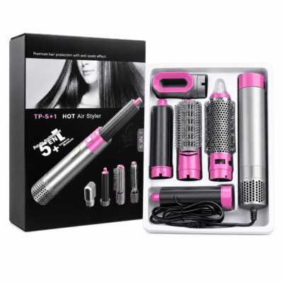 Buy 5-in-1 Professional Hot Air Styler & Hair Dryer Set in Pakistan. Dry, curl, straighten and volumize hair with one multi-functional styling tool from ValueShop.